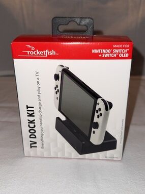 Rocketfish TV Dock Kit for Nintendo Switch - Black and White